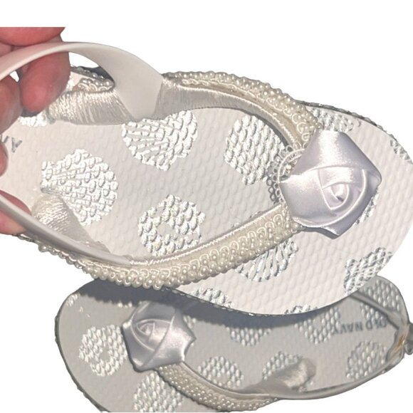 Child Flip Flops, Sliver Sea Shells, Childs Flip Flop Beach Sandal, Youth Shoes - Picture 2 of 16